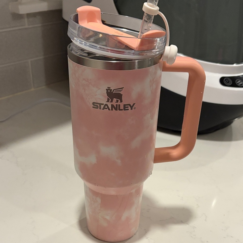 Stanley Blush Marble Tumbler with Handle